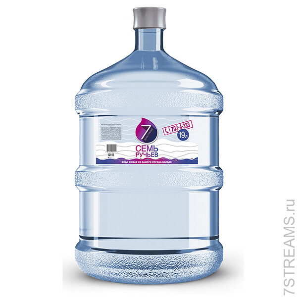 Вода питьевая бутилированная "Семиручье" 19л 1