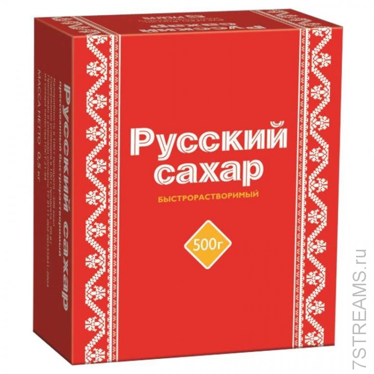 Сахар белый кусковой "Русский сахар" 0,5кг.