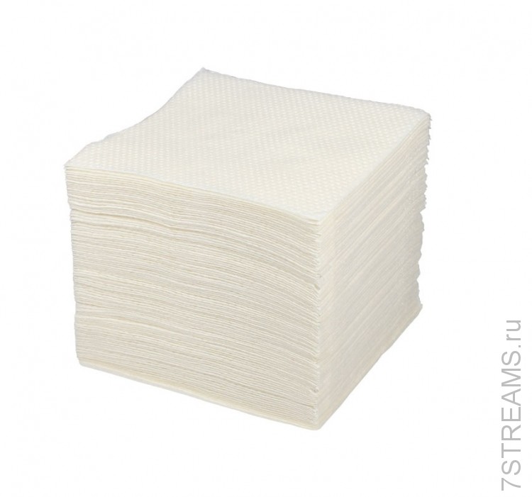 Салфетки бумажные белые 24*24 см 60 шт.